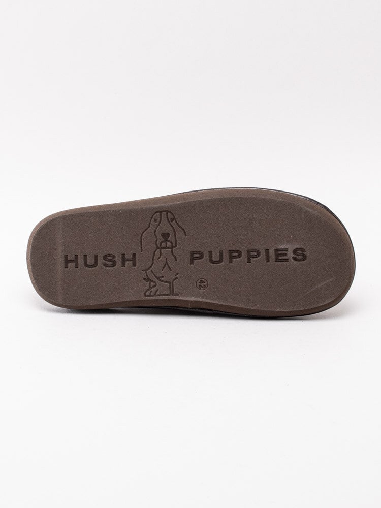 Hush Puppies - Bruna slip in tofflor i skinn