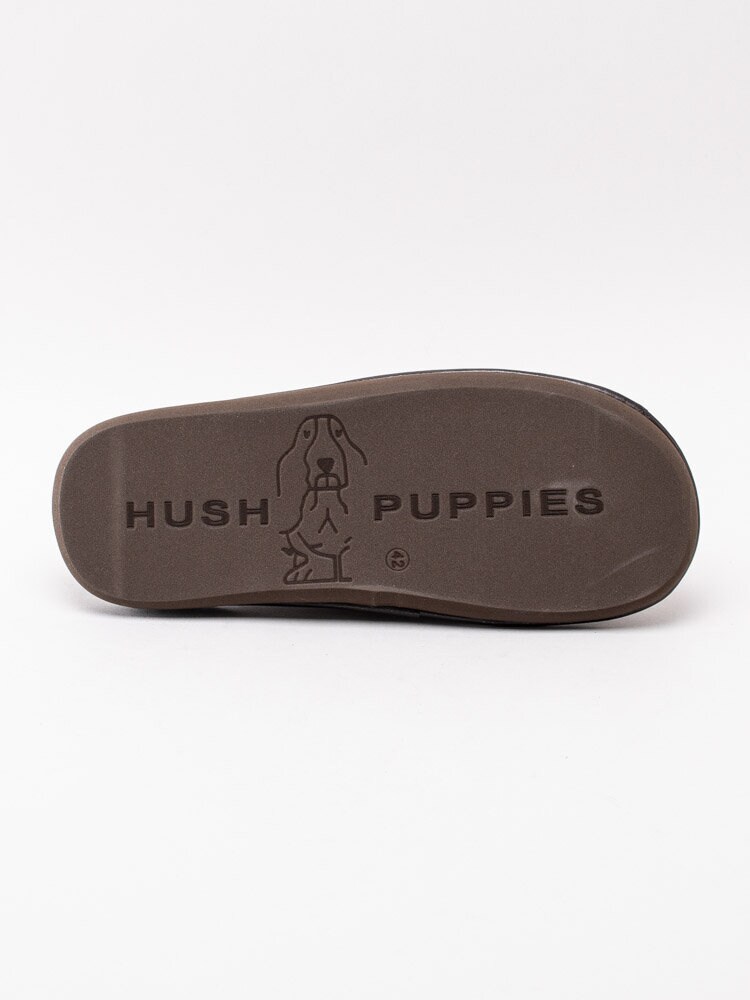 Hush Puppies - Bruna slip in tofflor i skinn