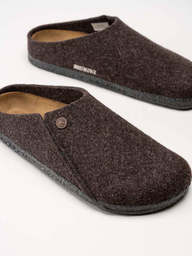 Birkenstock - Zermatt Wool Felt regular - Bruna slip in ulltofflor