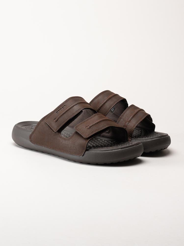 Crocs - Yukon Vista II - Mörkbruna slip in sandaler