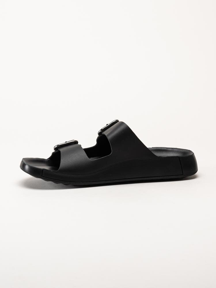 Ecco - Cozmo M Buckle Sandal - Svarta slip in sandaler i skinn