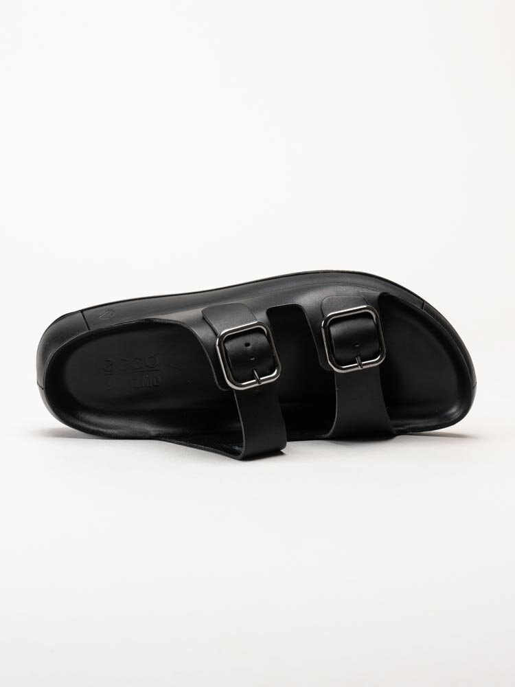 Ecco - Cozmo M Buckle Sandal - Svarta slip in sandaler i skinn
