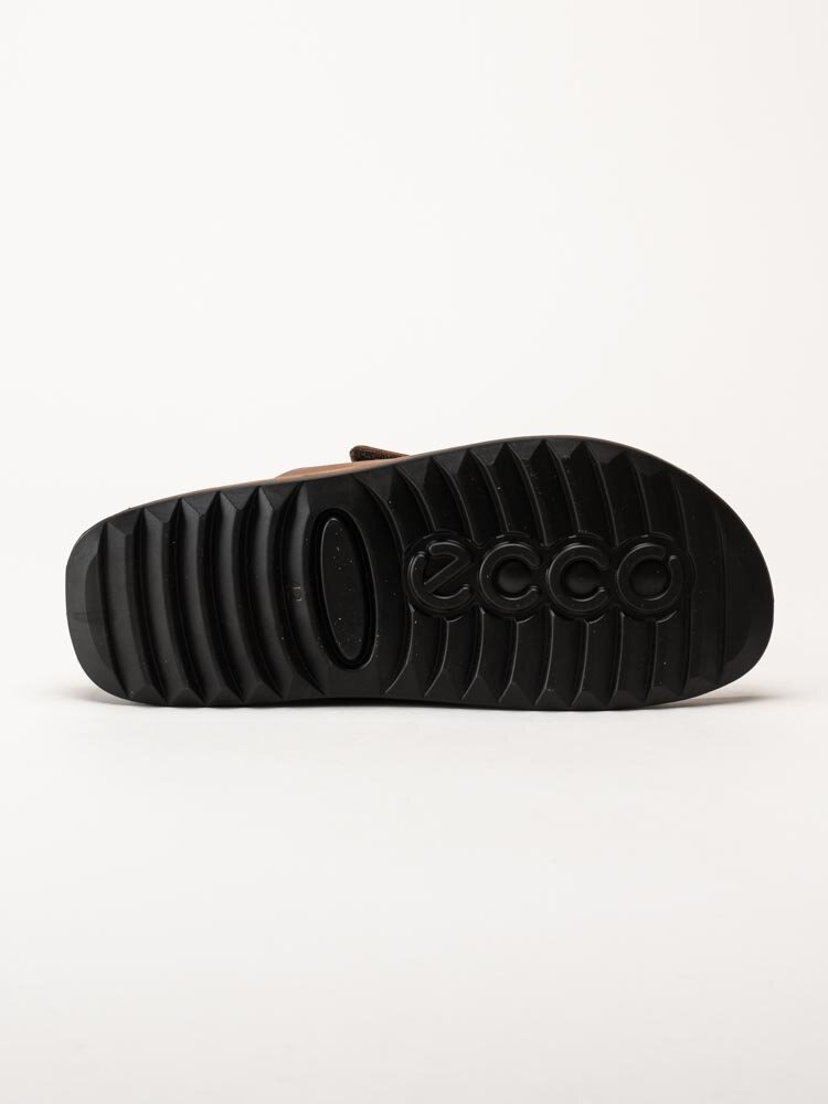 Ecco - Cozmo M Slide - Mörkbruna slip in sandaler i skinn