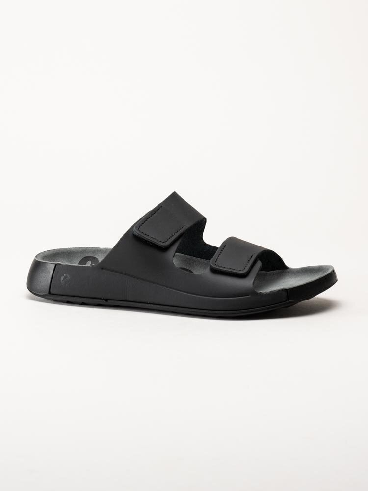 Ecco - Cozmo M Slide - Svarta slip in sandaler i skinn