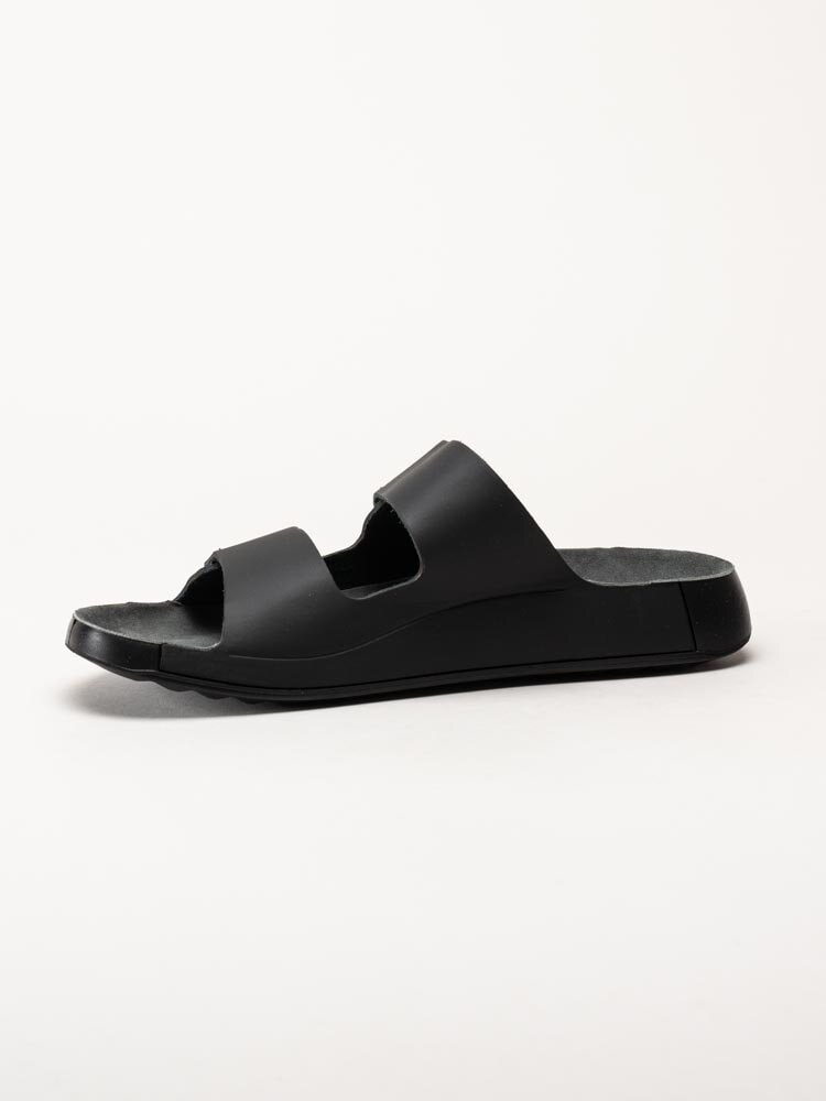 Ecco - Cozmo M Slide - Svarta slip in sandaler i skinn