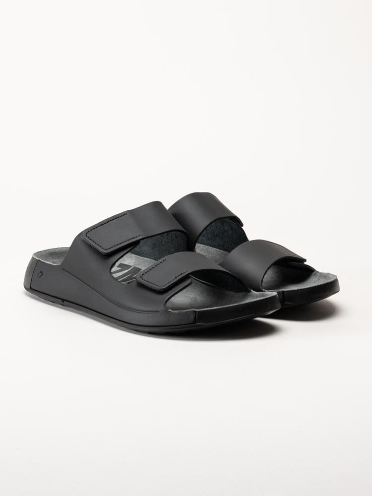 Ecco - Cozmo M Slide - Svarta slip in sandaler i skinn