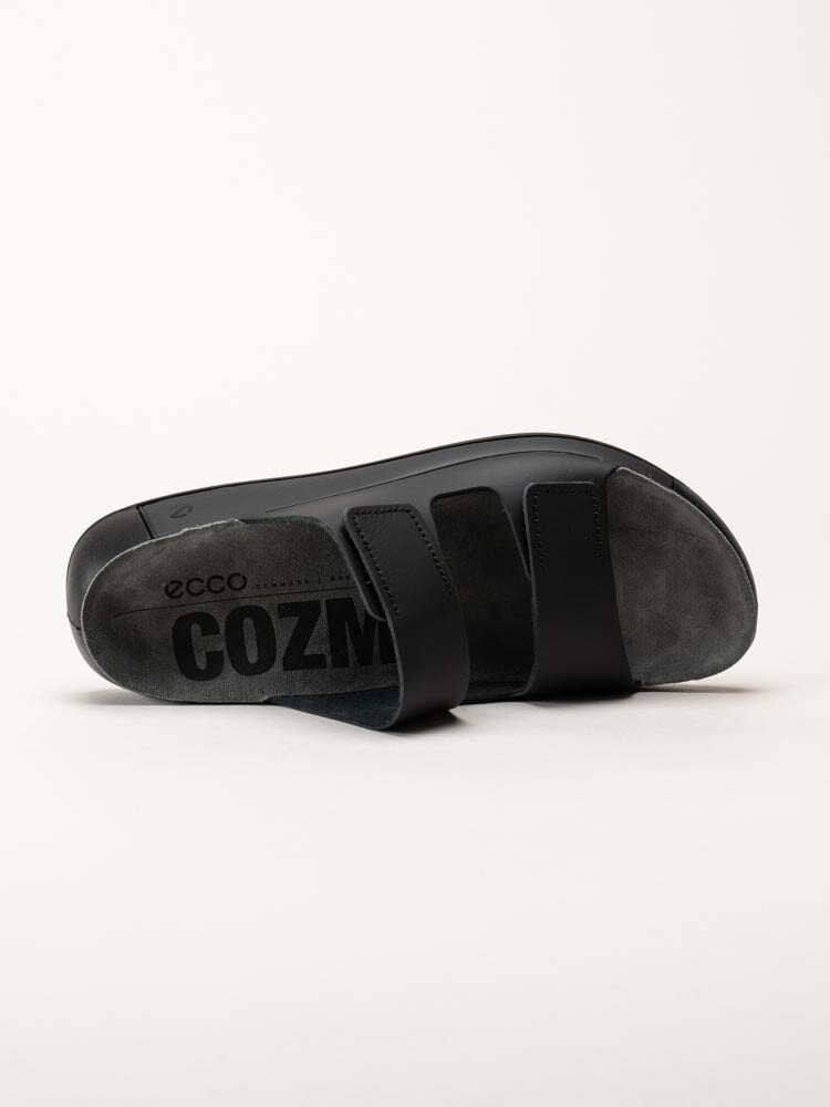 Ecco - Cozmo M Slide - Svarta slip in sandaler i skinn