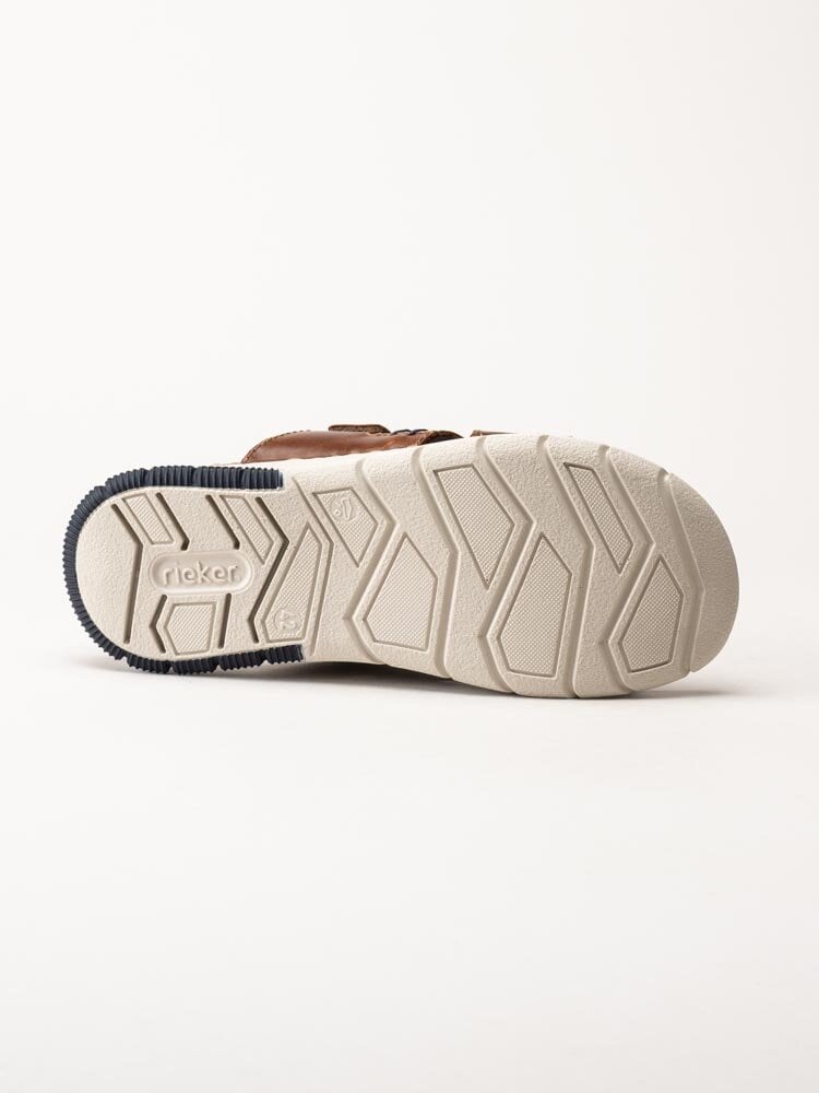 Rieker - Bruna slip in sandaler i skinn