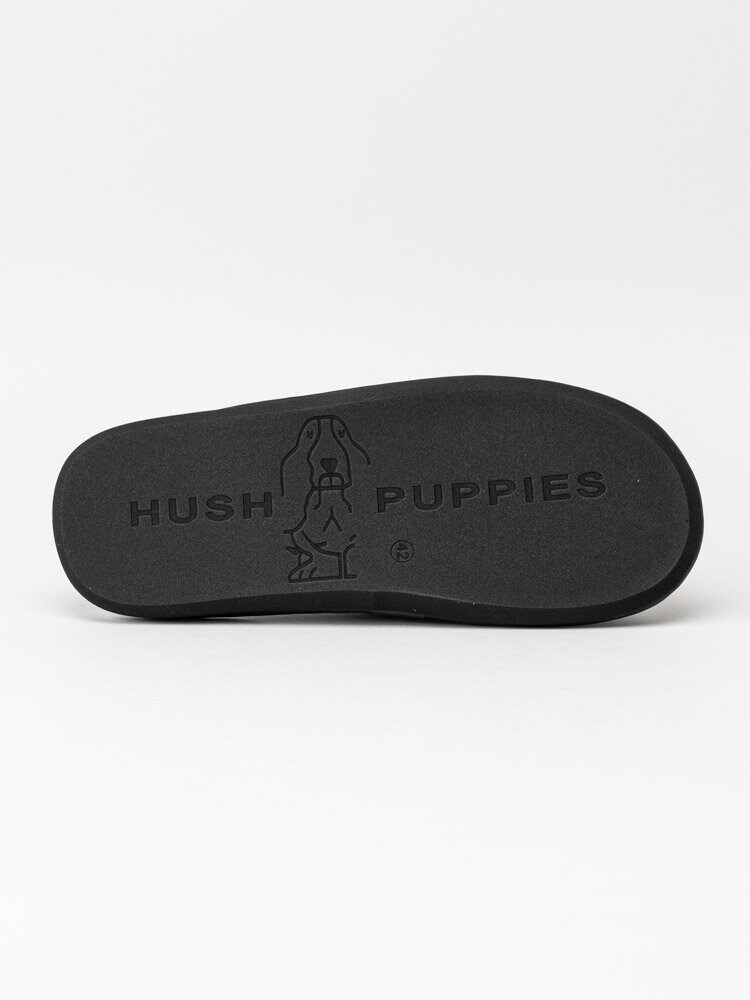 Hush Puppies - Marco - Svarta slip in tofflor i mocka