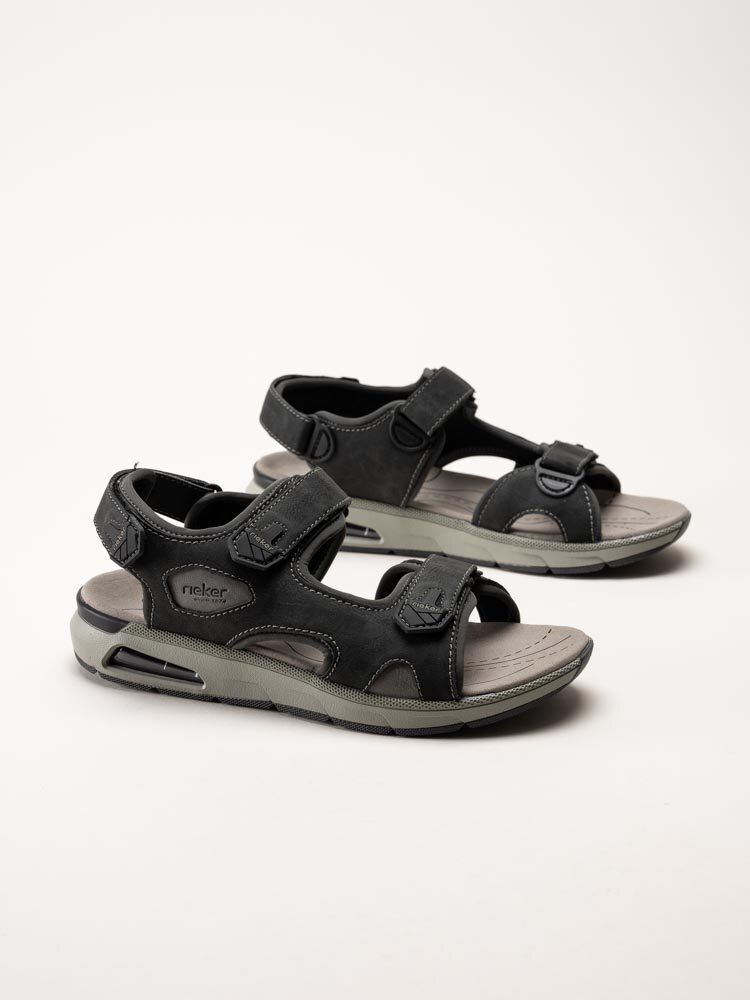 Rieker - Svarta sportiga sandaler