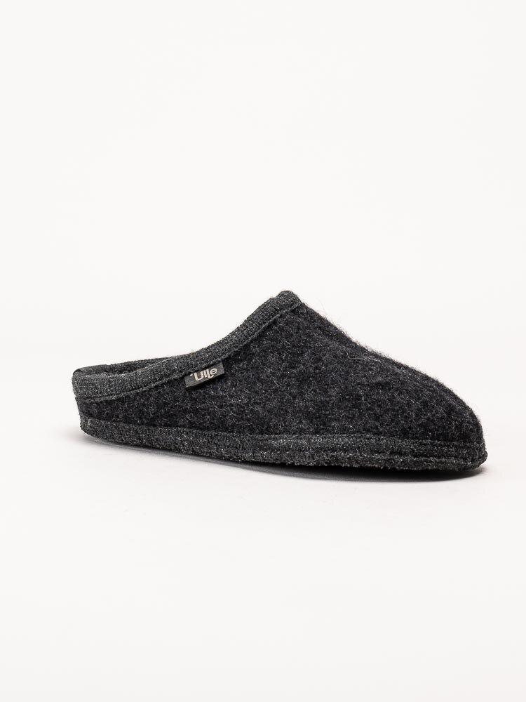 Ulle - Ulle Stripe - Svarta slip in tofflor i ull