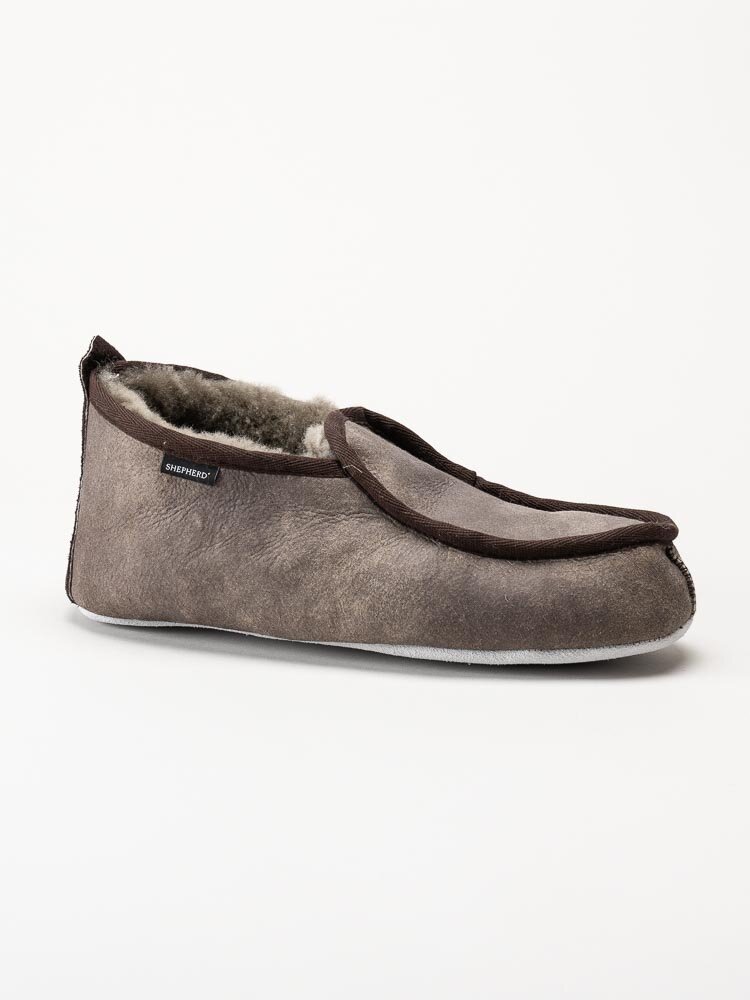 Shepherd - Malte - Bruna varma fårskinnstofflor