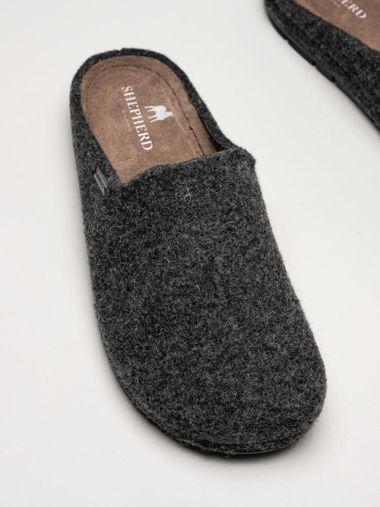 Shepherd - Samuel - Svarta slip in tofflor i ullblandning