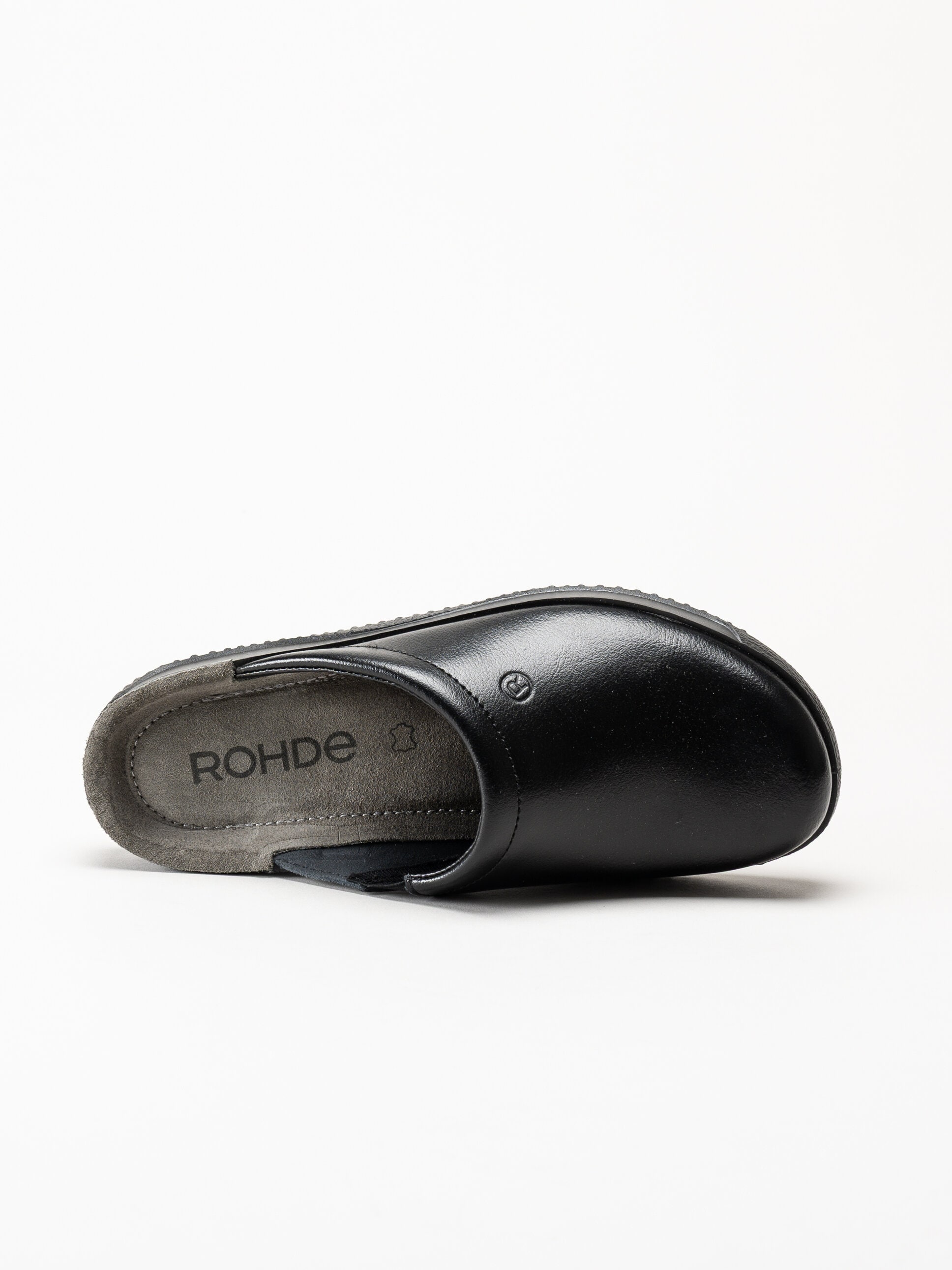 Rohde - Soltau-H - Svarta slip in tofflor i skinn