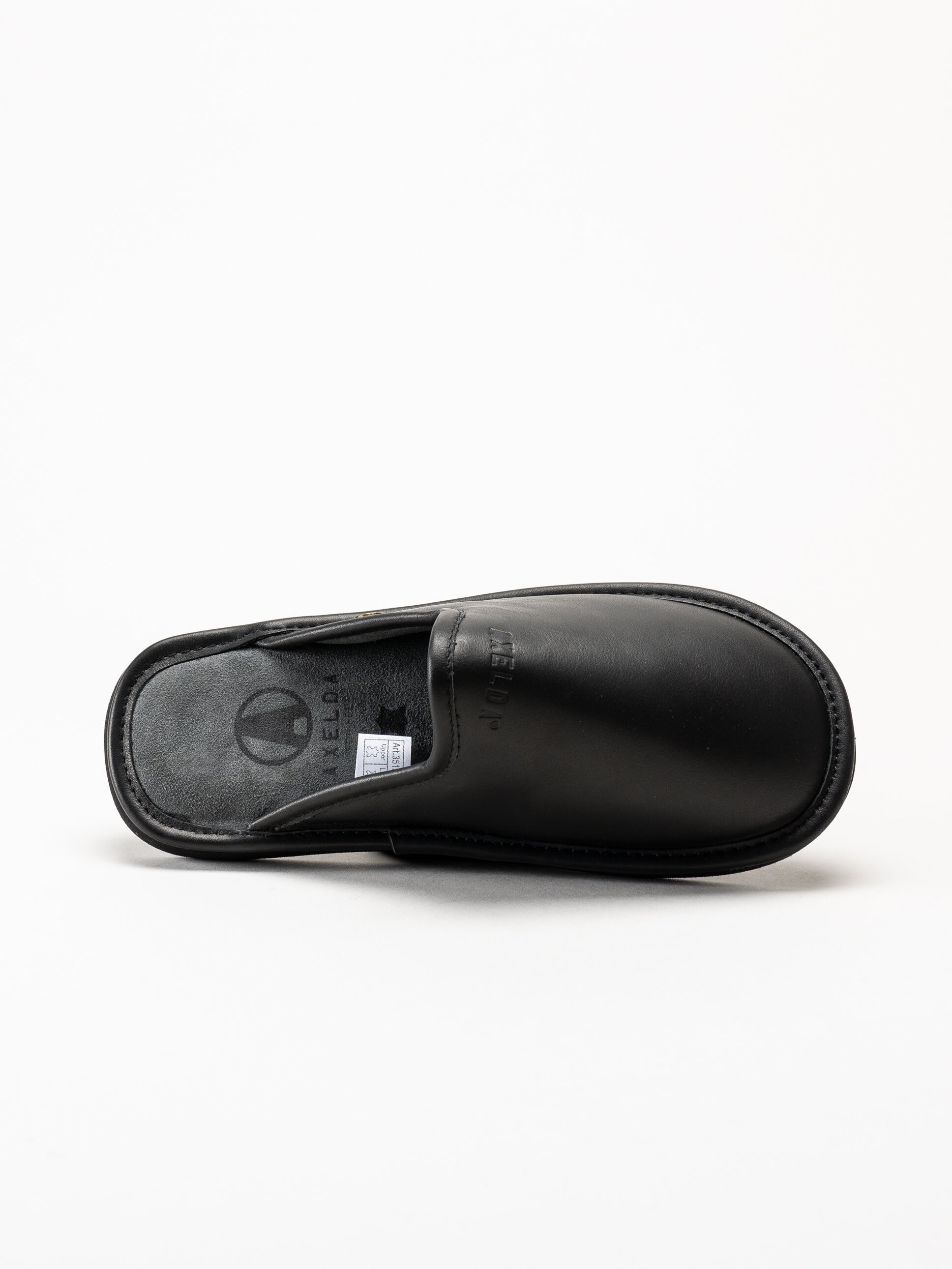 Axelda - Malaga - Svarta tofflor i skinn