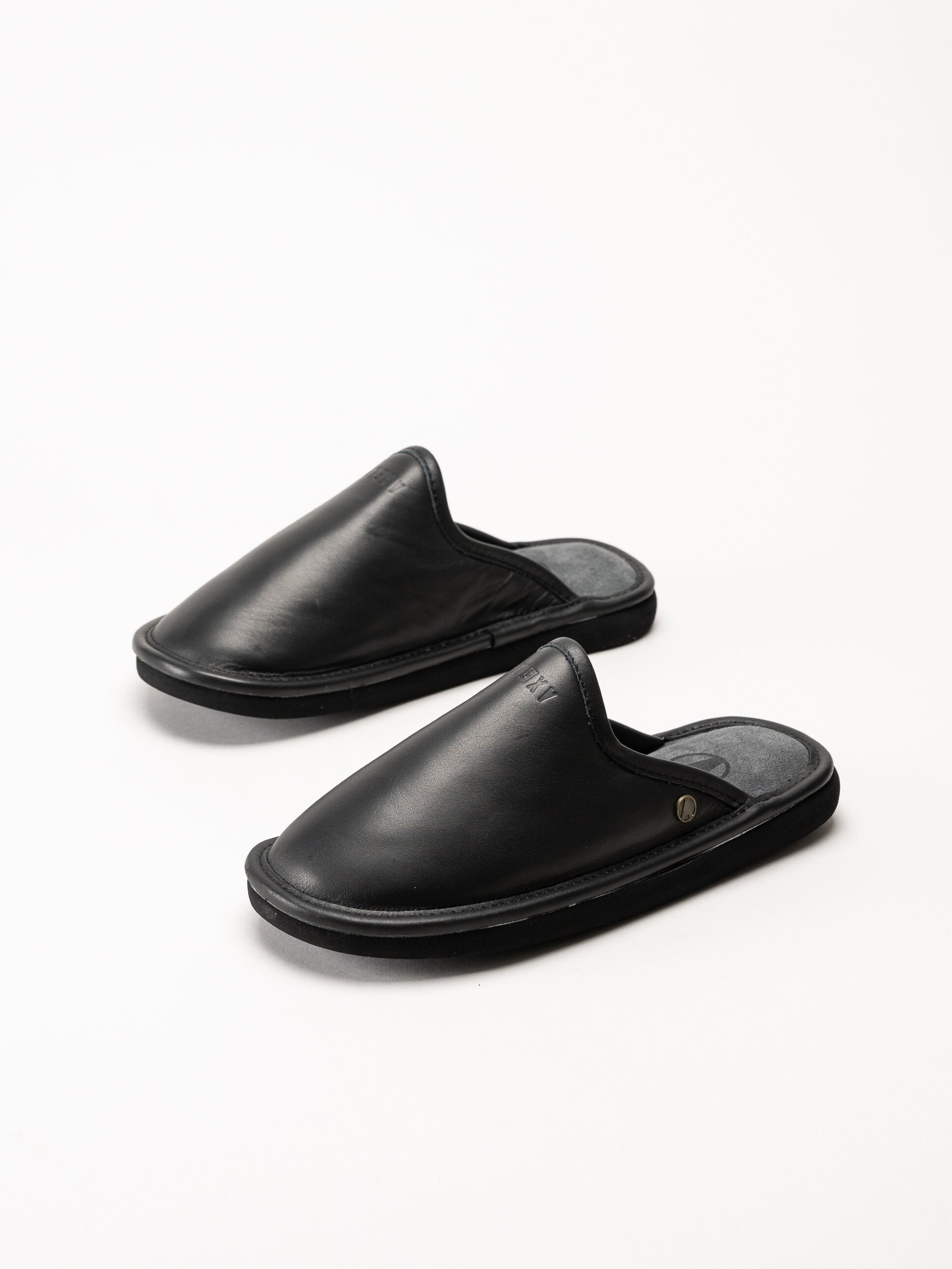 Axelda - Malaga - Svarta tofflor i skinn