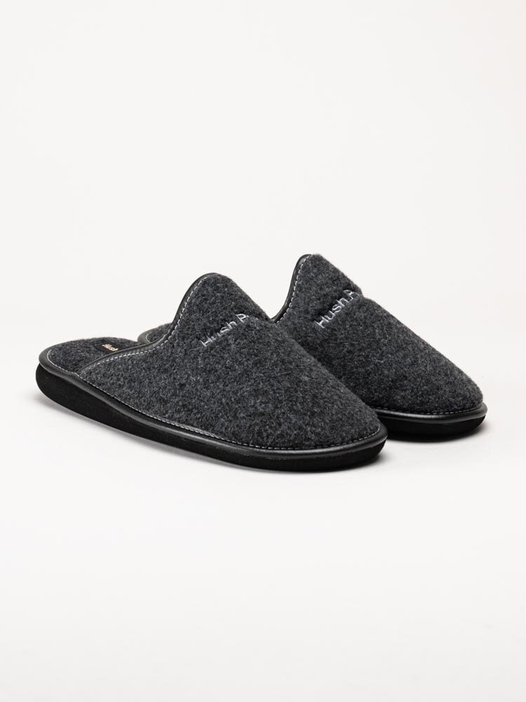 Hush Puppies - Men´s Manuel - Grå slip in tofflor i filt