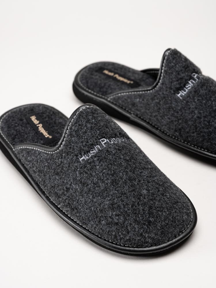 Hush Puppies - Men´s Manuel - Grå slip in tofflor i filt