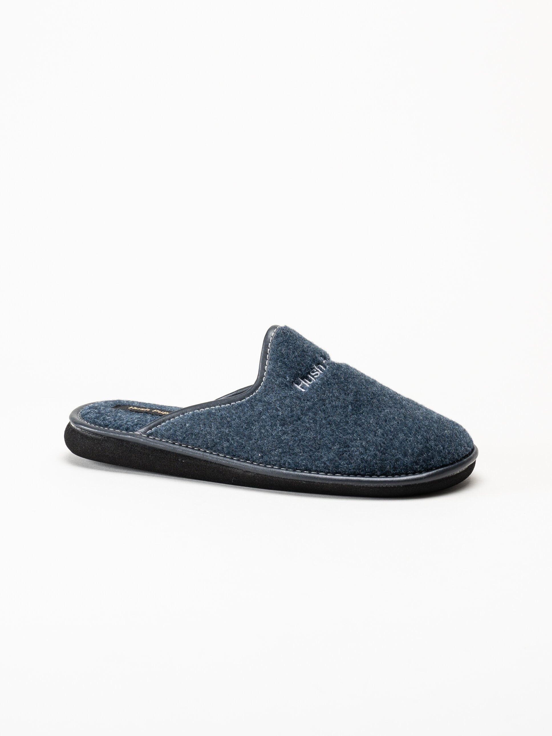 Hush Puppies - Men´s Manuel - Blåa tofflor i filt