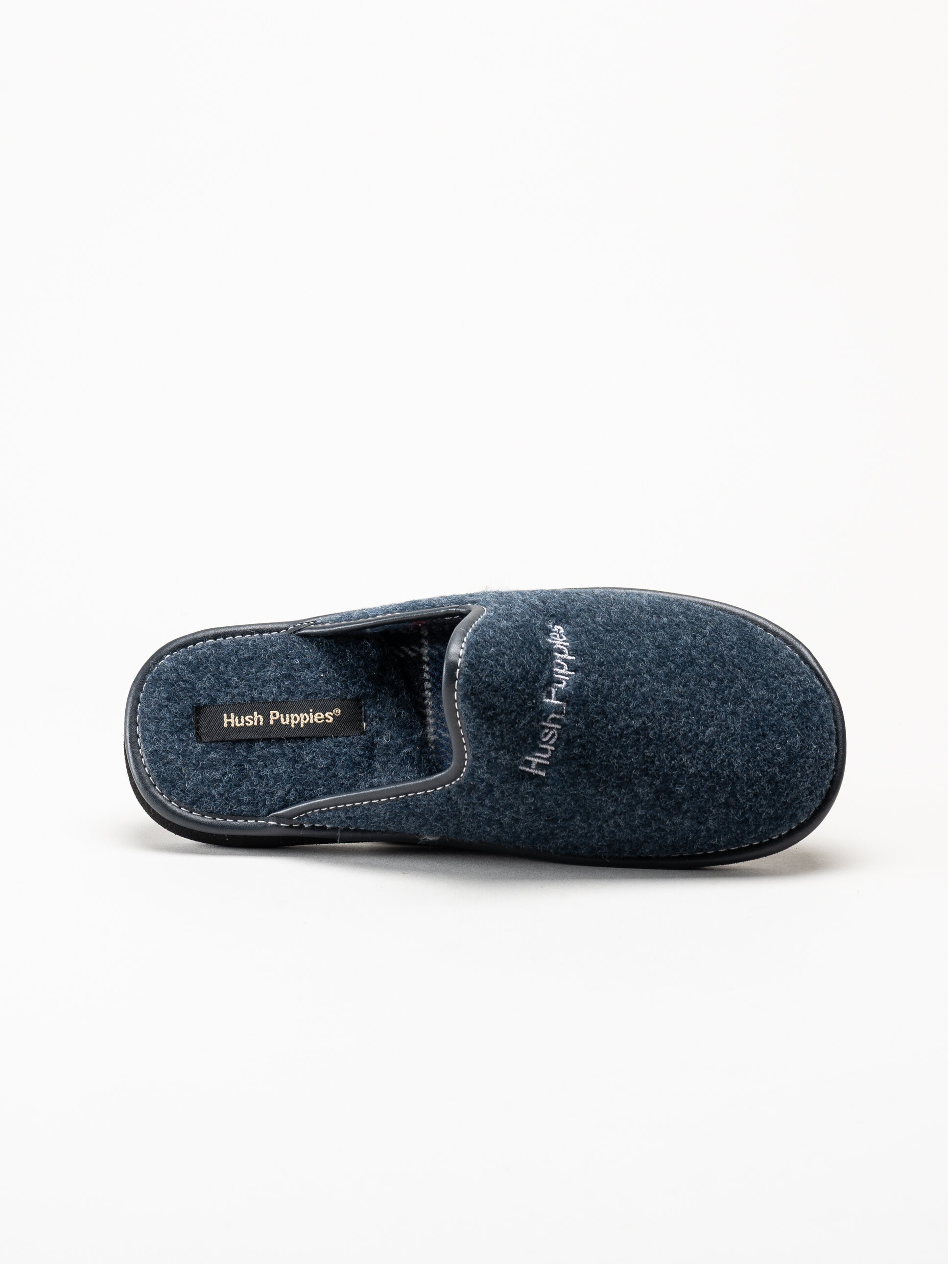 Hush Puppies - Men´s Manuel - Blåa tofflor i filt