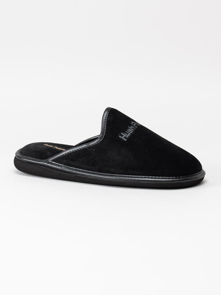 Hush Puppies - Mens Marco - Svarta slip in tofflor i mocka