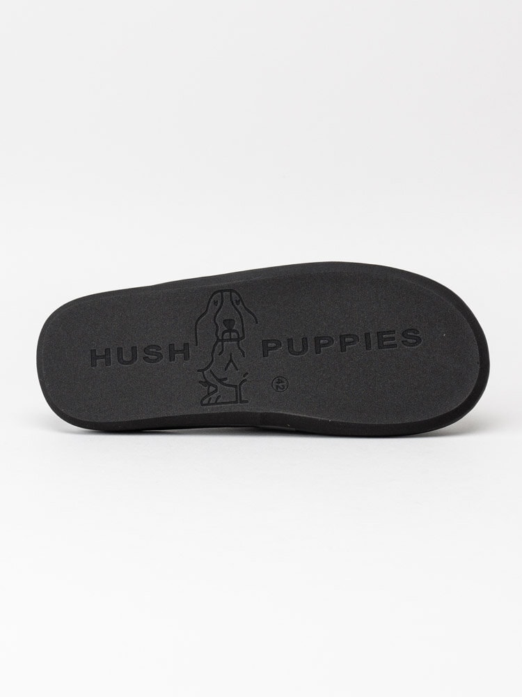 Hush Puppies - Mens Marco - Svarta slip in tofflor i mocka