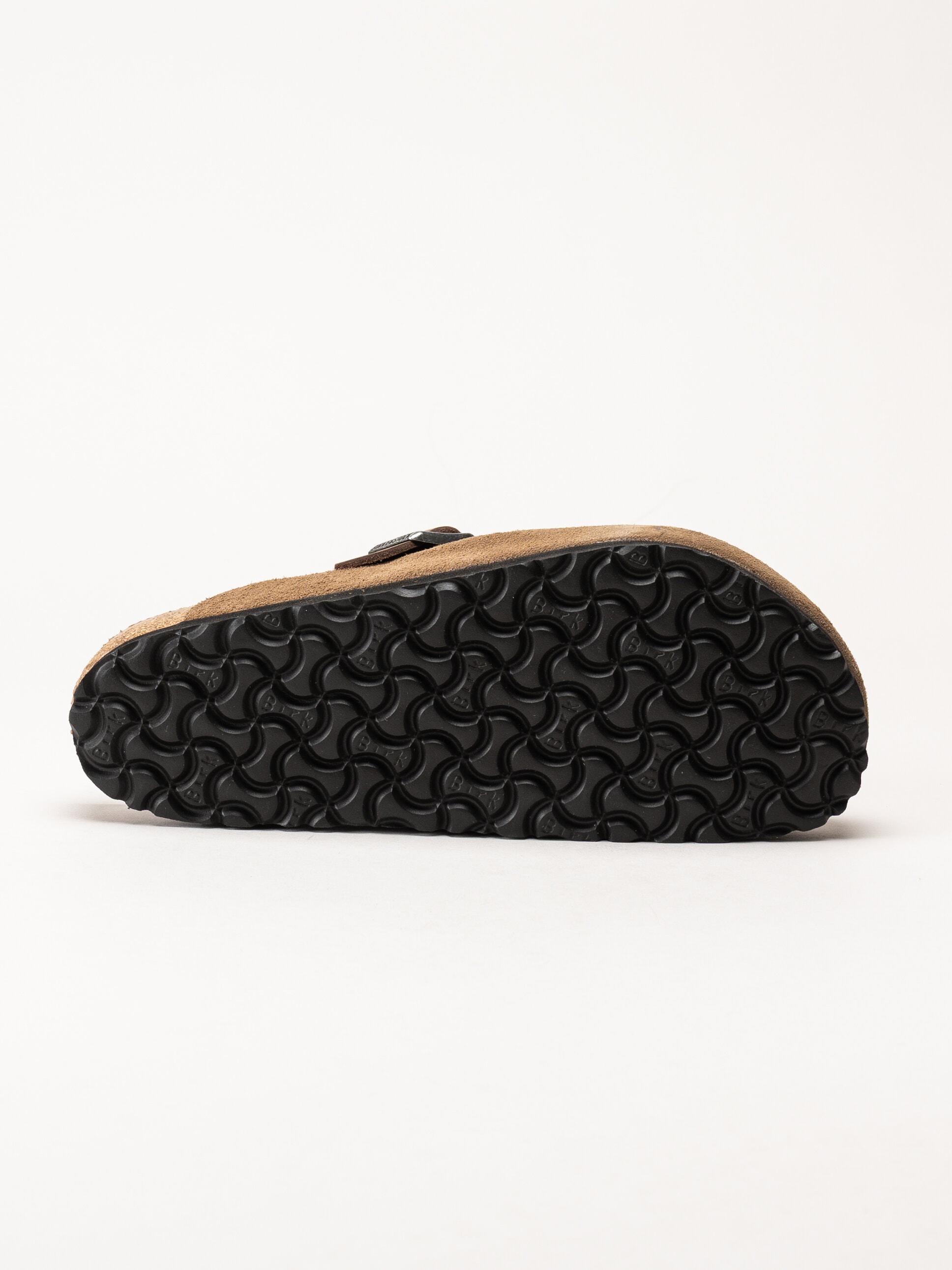 Birkenstock - Arizona Boston suede regular - Bruna slip-in sandaler i mocka