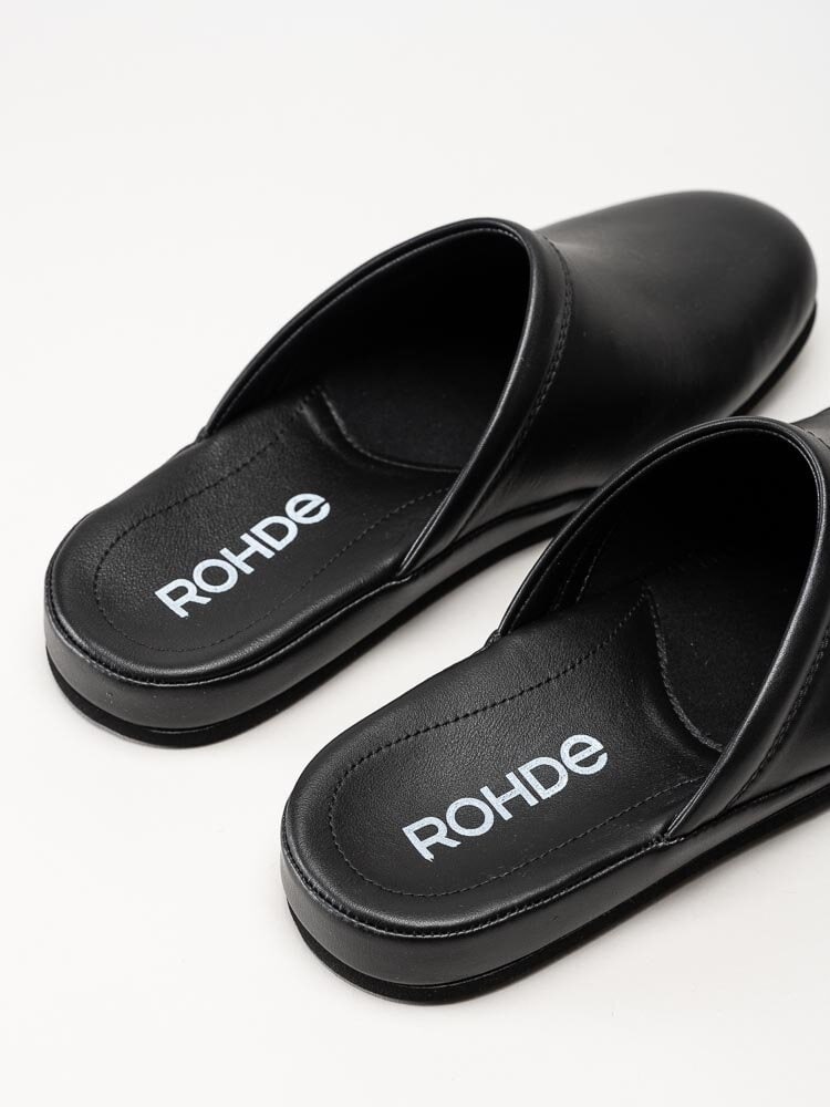 Rohde - Varberg - Svarta slip in tofflor i skinn
