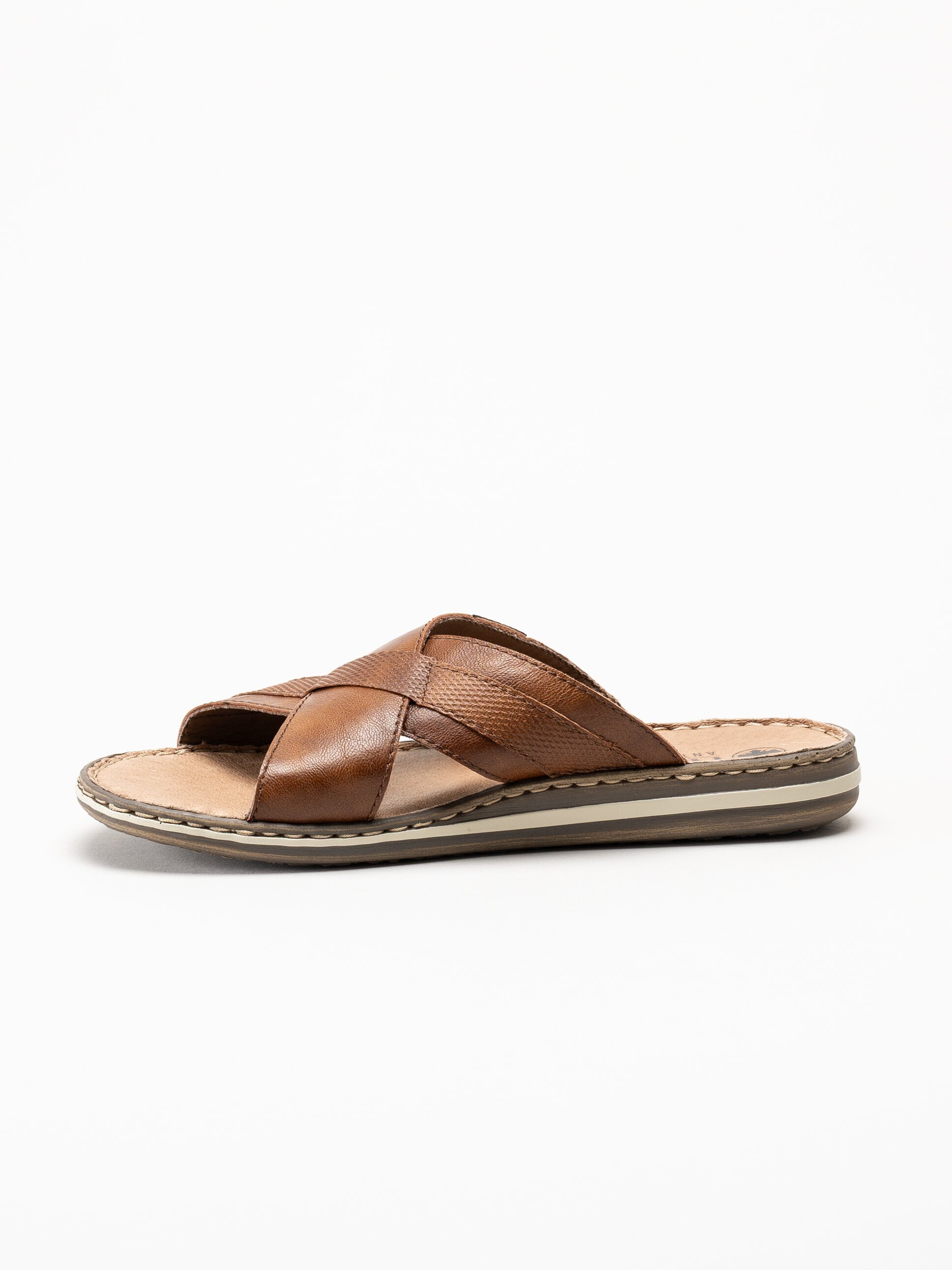 Rieker - Bruna sandaler i skinn