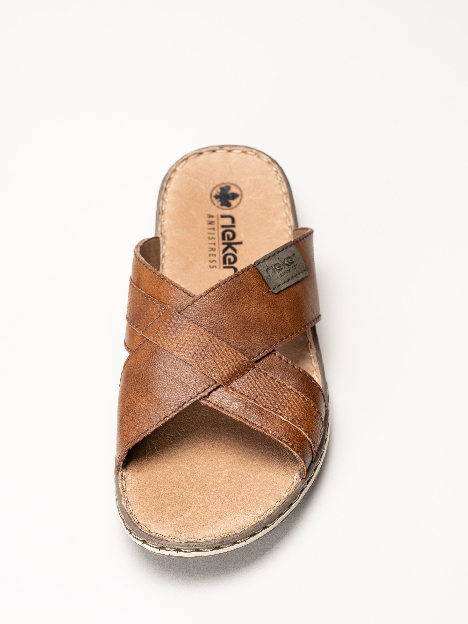 Rieker - Bruna sandaler i skinn