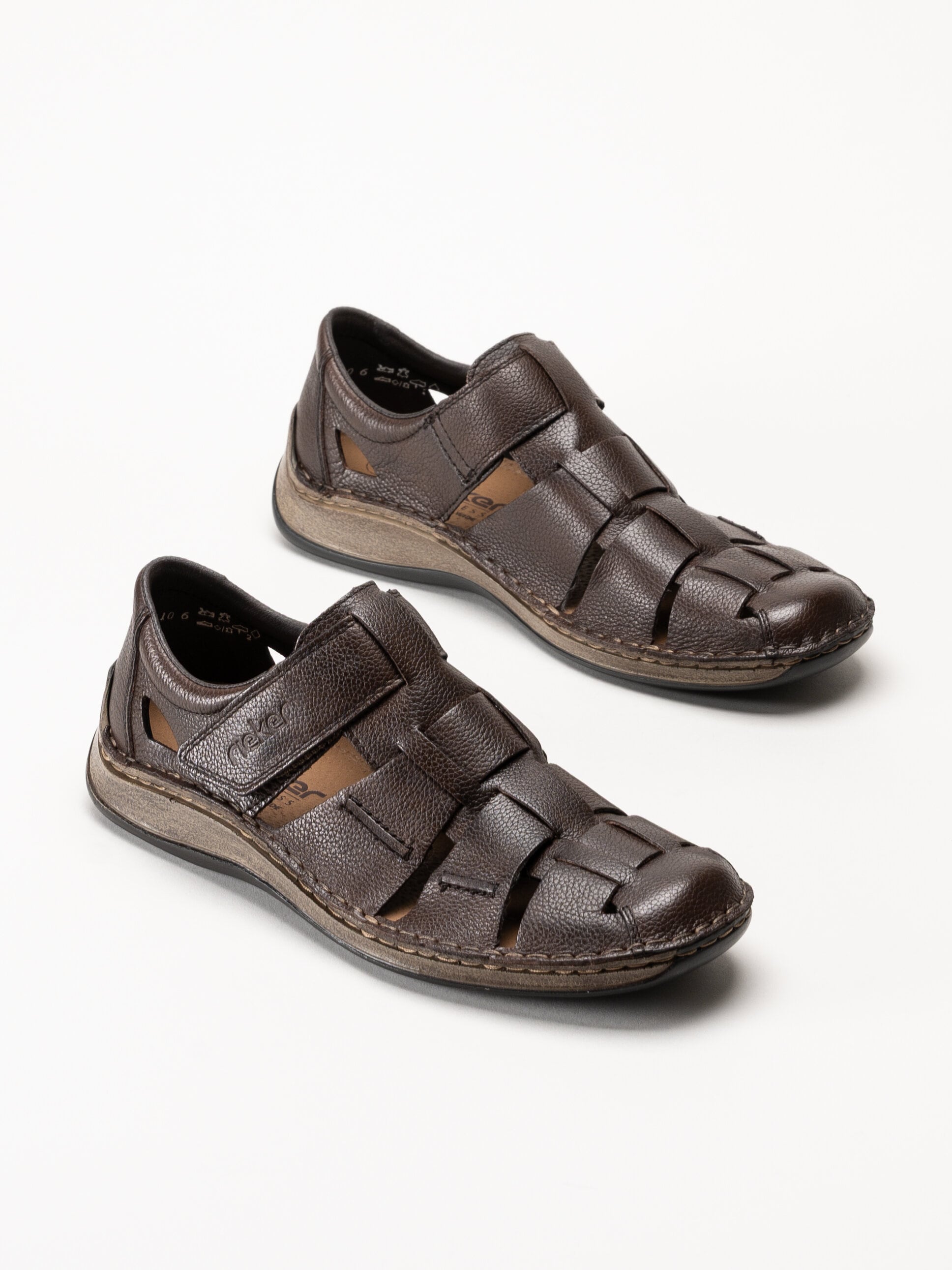 Rieker - Mörkbruna sandaler