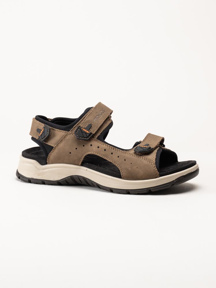 Rieker - Bruna sandaler i nubuck