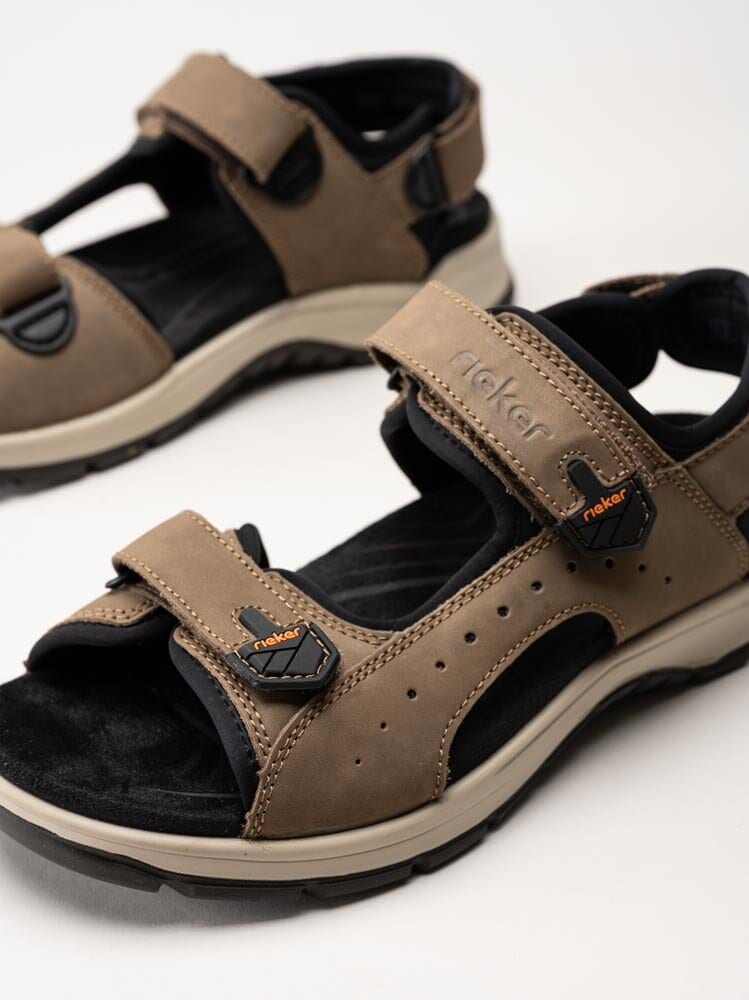 Rieker - Bruna sandaler i nubuck