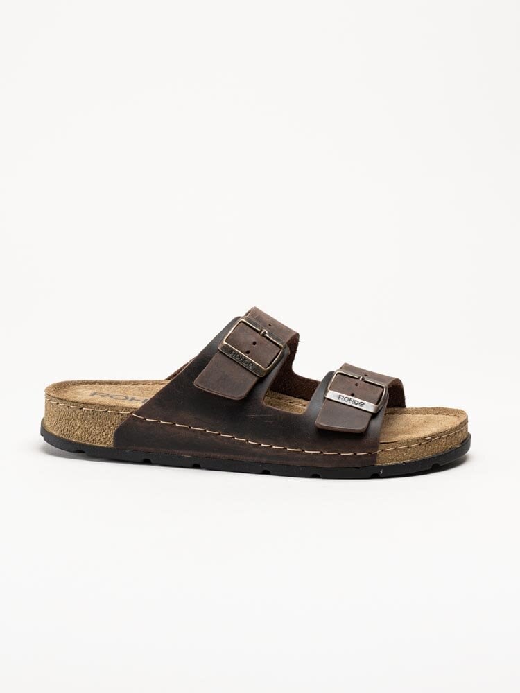 Rohde - H.Soave - Mörkbruna slip in sandaler
