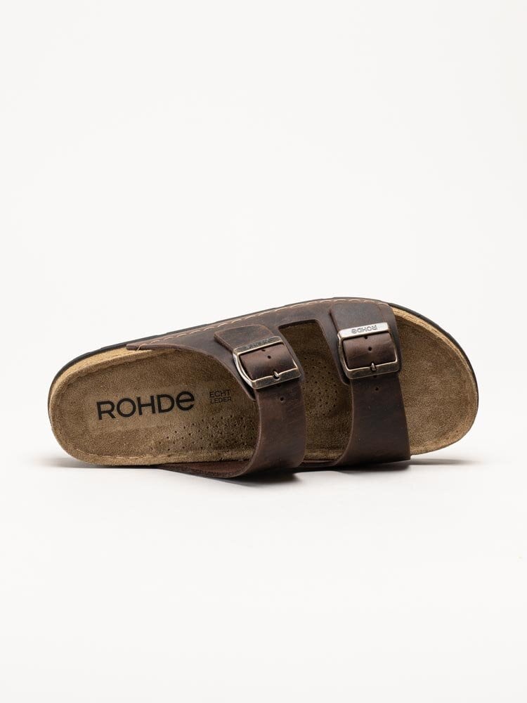 Rohde - H.Soave - Mörkbruna slip in sandaler