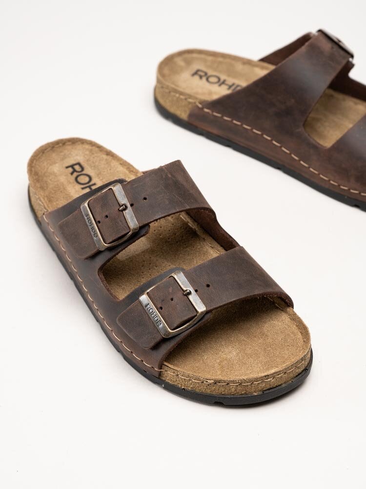Rohde - H.Soave - Mörkbruna slip in sandaler