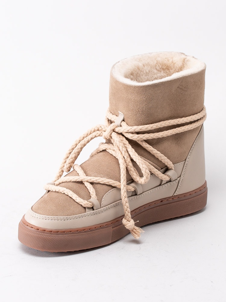 70203015 Inuikii Sneaker Classic 70202-5-6005 Beige vinterstövlar i mocka och fårskinn-2