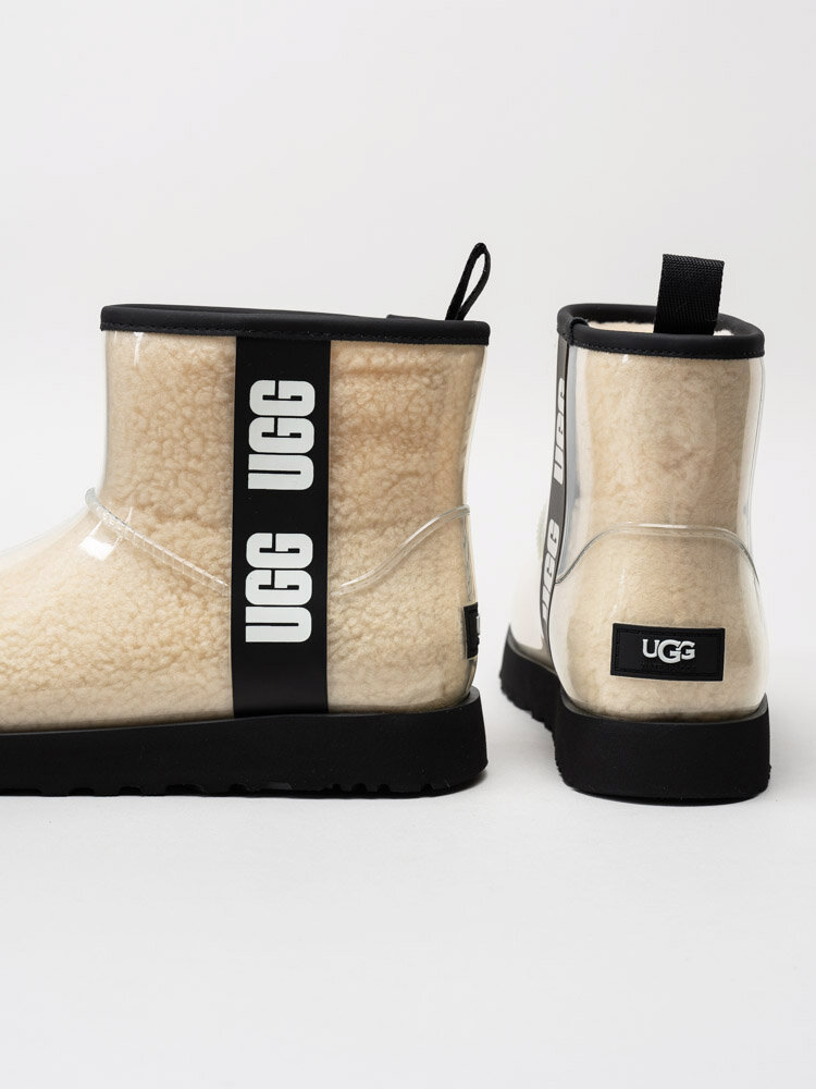 UGG - W Classic Clear Mini - Transparenta fårskinnsfodrade låga vinterstövlar