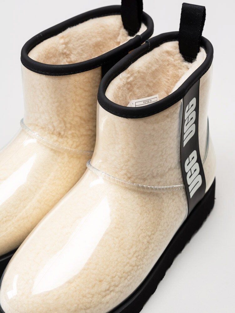 UGG - W Classic Clear Mini - Transparenta fårskinnsfodrade låga vinterstövlar