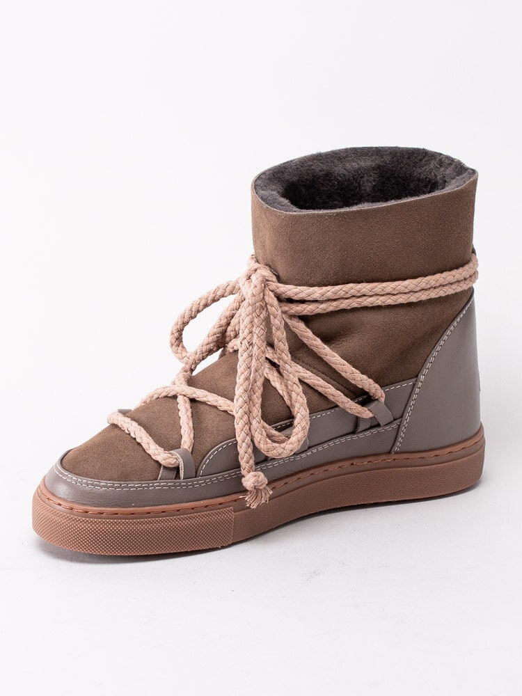 Inuikii - Classic Sneaker - Bruna fårskinnsfodrade boots i mocka