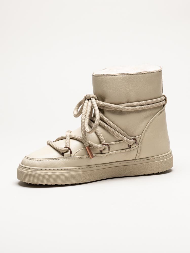 Inuikii - Nappa Sneaker - Off white fårskinnsfodrade boots i skinn