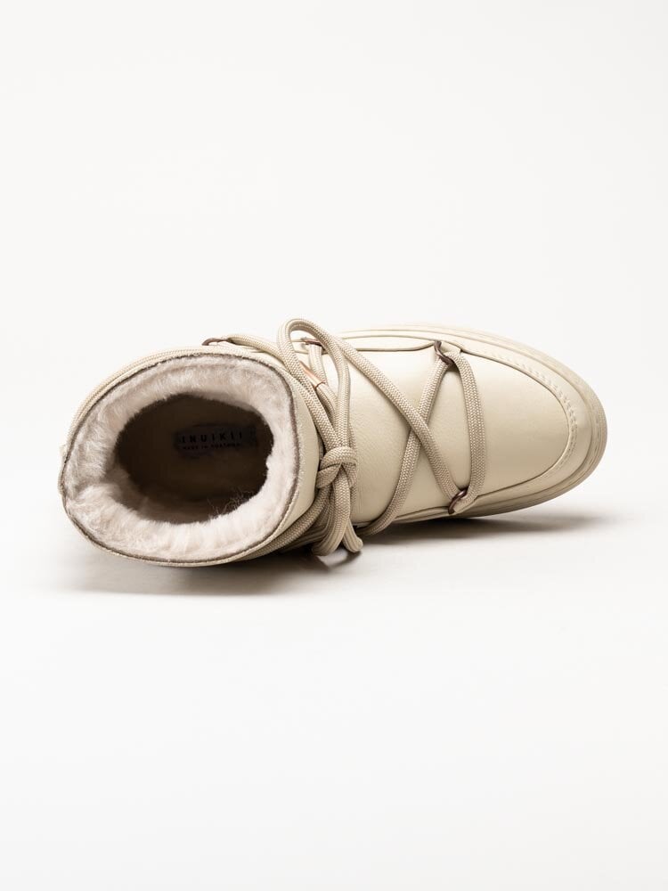 Inuikii - Nappa Sneaker - Off white fårskinnsfodrade boots i skinn