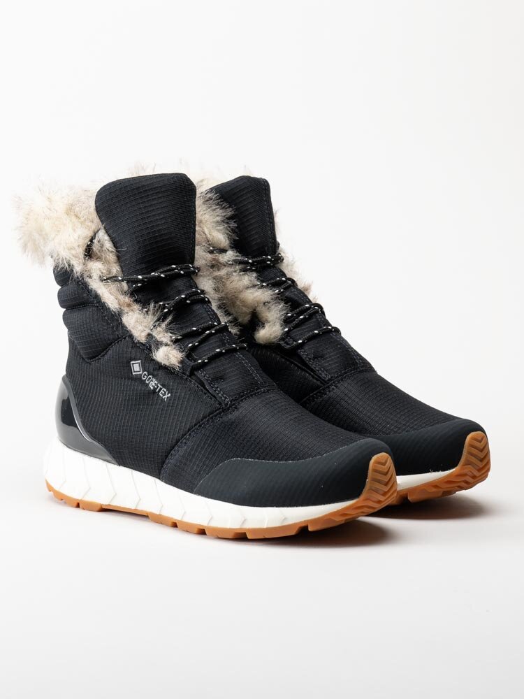 Zero C Shoes - Nydalen Fur GTX W - Svarta vinterkängor med Gore-Tex