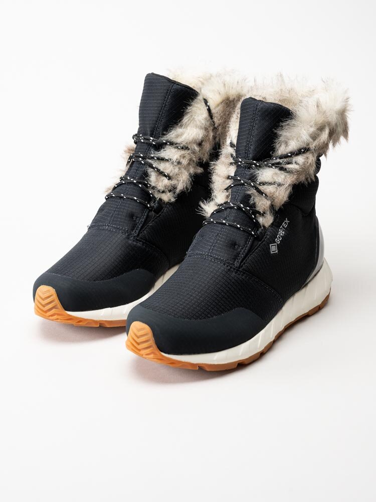 Zero C Shoes - Nydalen Fur GTX W - Svarta vinterkängor med Gore-Tex