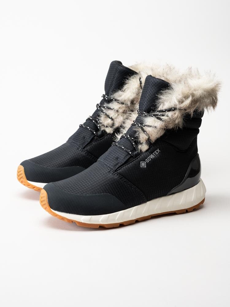 Zero C Shoes - Nydalen Fur GTX W - Svarta vinterkängor med Gore-Tex
