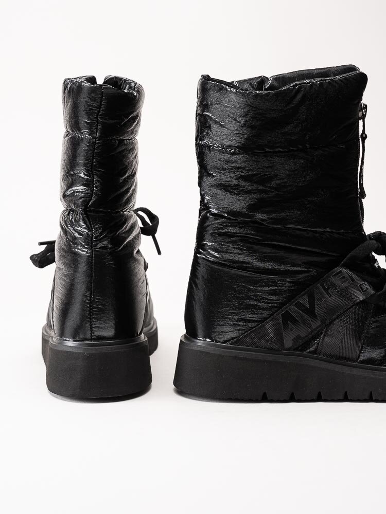 Replay - Melrose Zip - Svarta boots med front zip