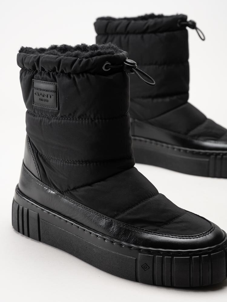 Gant Footwear - Snowmont Mid Boot - Svarta ullfodrade boots