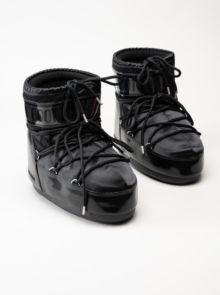 Moon Boot - Icon Low Glance - Svarta vinterboots