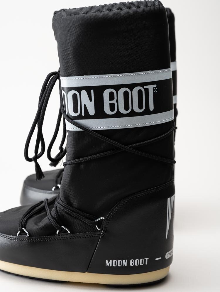 Moon Boot - Icon Nylon - Svarta höga vinterboots