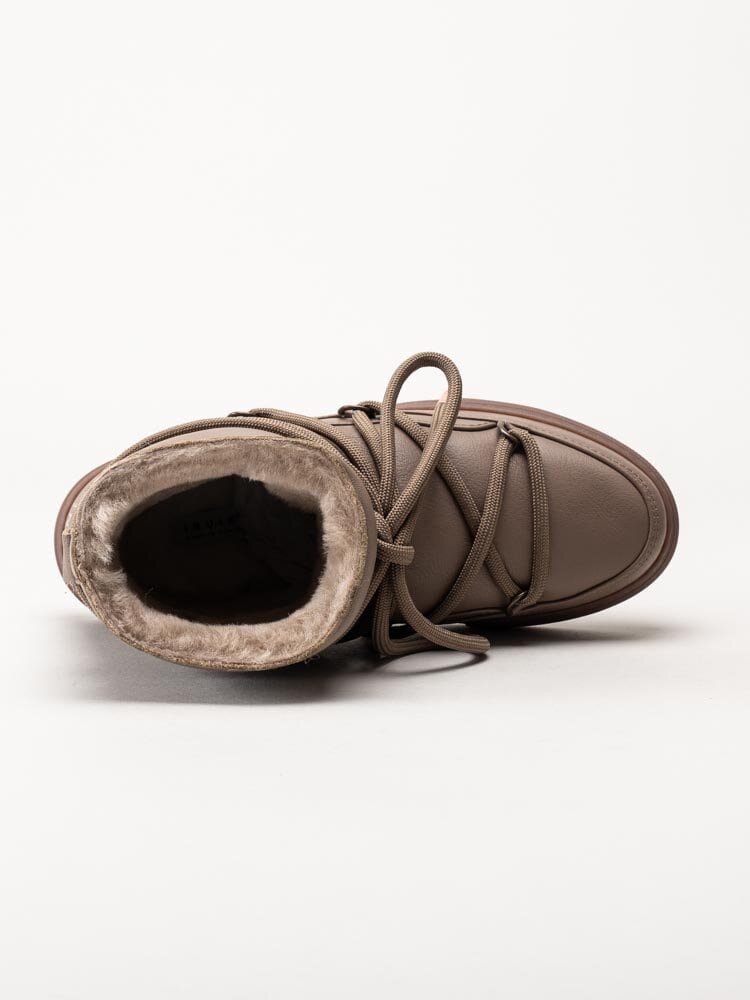 Inuikii - Classic Nappa - Bruna fårskinnsfodrade boots i skinn